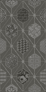 Декор Деворе Геометрия Серый/Devore Gris Geometria