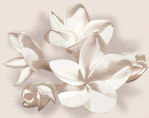 Панно Амати Цветок Беж/Amati Plumeria Beige