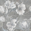 Панно Опал Цветы Серый/Opale Grey Flower