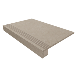 Комплект (Ступень TE01 (33x120) непол. (прямоугол. бортик) + Подступенок (14,5x120))