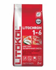 Цементная затирочная смесь LITOCHROM 1-6 C.680 меланзана 2кг