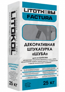 Декоративная штукатурка «шуба» LITOTHERM FACTURA 25кг