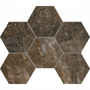 Мозаика BR04 Hexagon 25x28,5 полированная