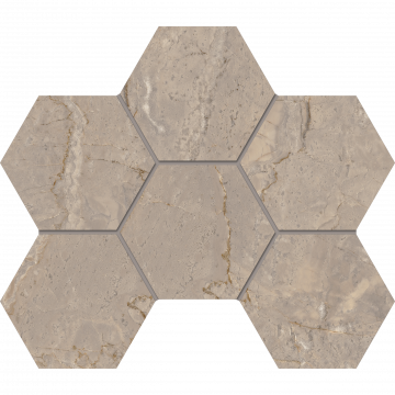 Мозаика BR02 Hexagon 25x28,5 полир.