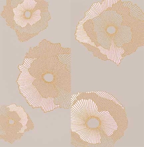 Панно Mono Golden flowers 60х60 (компл. из 2 шт)