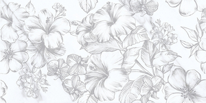 Плитка настенная Каррара Цветы/Carrara Flowers